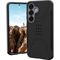 Urban Armor Gear Civilian Backcover Samsung Galaxy S25 Zwart Inductieve lading, Stootbestendig