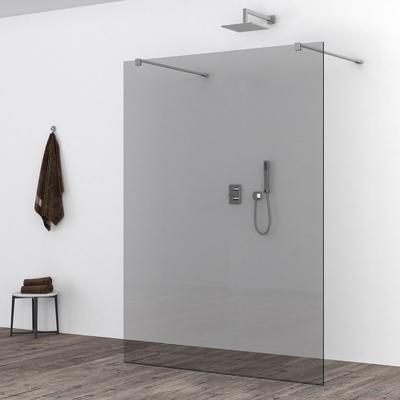 Wiesbaden Slim Inloopdouche 140x200 cm - Nano Coating - Rookglas & Melkglas