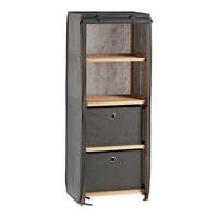 Planken Kipit Bruin Grijs Hout Stof 28 x 113 x 42 cm