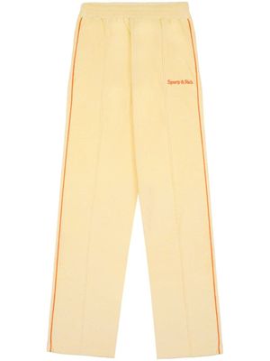 Sporty & Rich pantalon de jogging à logo brodé - Jaune