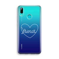 Friends heart pastel: Huawei P Smart (2019) Transparant Hoesje