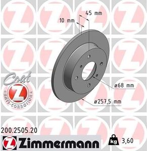 Remschijf Coat Z 200250520