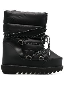 sacai bottines matelassées à lacets - Noir