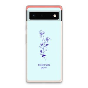 Bloom with grace: Google Pixel 6 Transparant Hoesje