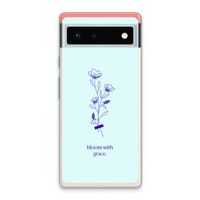 Bloom with grace: Google Pixel 6 Transparant Hoesje
