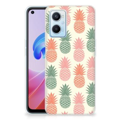 OPPO A96 | OPPO A76 | Siliconen Case | Ananas