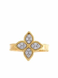 Roberto Coin bague Princess Flower en or 18ct ornée de diamants