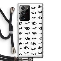 Eye pattern #2: Samsung Galaxy Note 20 Ultra / Note 20 Ultra 5G Transparant Hoesje met koord