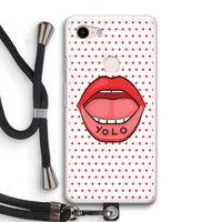 Yolo Denise: Pixel 3 Transparant Hoesje met koord