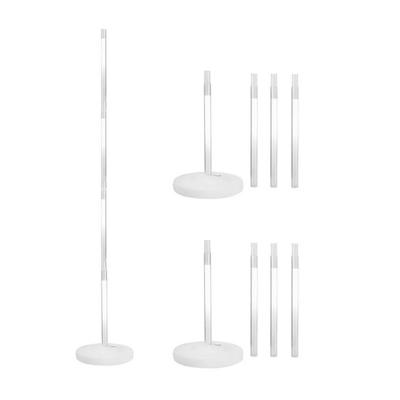 Ballonnen pilaren set 2x - ballonnenzuil - 120 cm - feestversiering - kunststof