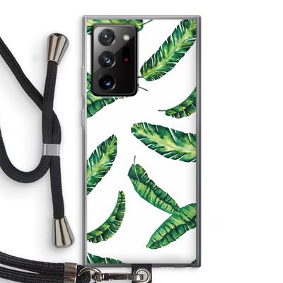 Lange bladeren: Samsung Galaxy Note 20 Ultra / Note 20 Ultra 5G Transparant Hoesje met koord
