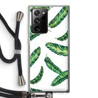 Lange bladeren: Samsung Galaxy Note 20 Ultra / Note 20 Ultra 5G Transparant Hoesje met koord