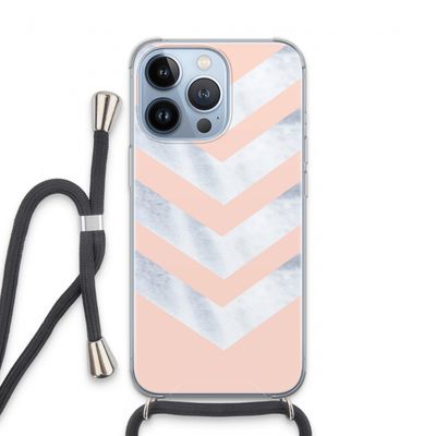 Marmeren pijlen: iPhone 13 Pro Transparant Hoesje met koord
