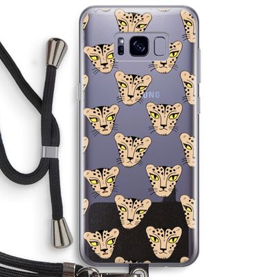 Tijger: Samsung Galaxy S8 Plus Transparant Hoesje met koord