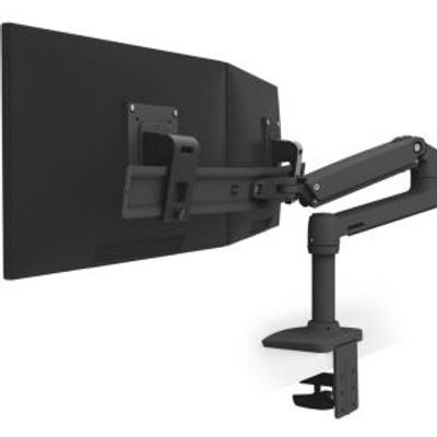 Ergotron LX 25 Dual Monitorarm Zwart 45-489-224
