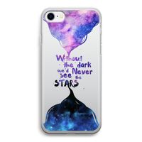 Stars quote: iPhone SE 2020 Transparant Hoesje