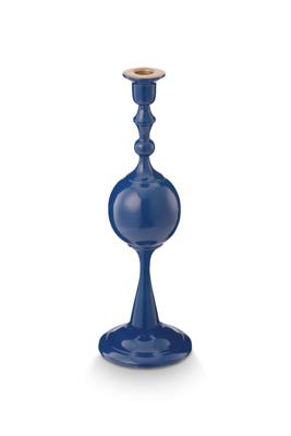 Pip Studio Kaarsenhouder Metalen Bol Marineblauw 37cm