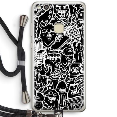 Vexx Black Mixtape: Huawei Ascend P10 Lite Transparant Hoesje met koord