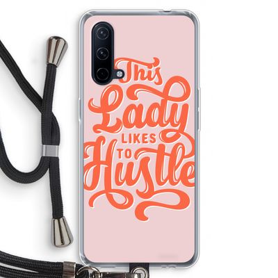 Hustle Lady: OnePlus Nord CE 5G Transparant Hoesje met koord