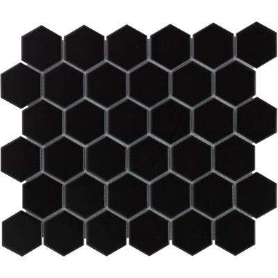 Mozaiek Barcelona Hexagon Zwart 5,1x5,9