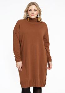 Yoek Jurk met col | Bruin | Maat 54/56
