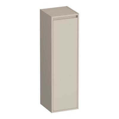 Brauer Adore - Hoge Kast - 120 cm - 1 Deur - Greeploos - Rechtsdraaiend - Mat Beige
