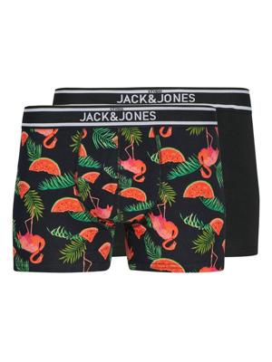 Jack & Jones Boxershorts JACWATERMELON 2-pack Zwart-M