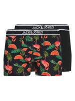 Jack & Jones Boxershorts JACWATERMELON 2-pack Zwart-M