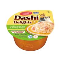 INABA Dashi Delights bouillon van kip, tonijn en sint-jakobsschelp - traktatie voor katten - 70g