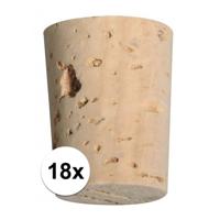 hobby/knutsel Kurken - 18x - 26 mm - flessenkurk/hobbymateriaal hobby/knutsel Kurken - 18x - 26 mm - flessenkurk/hobbymateriaal