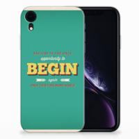 Apple iPhone Xr | Siliconen hoesje | met naam Quote Begin