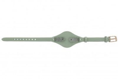 Horlogeband Fossil ES3467 Onderliggend Leder Groen 8mm