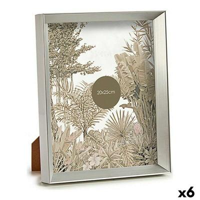 Fotolijsten Gift Decor Zilverkleurig Glas Plastic (6 Stuks)