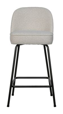 WOOOD Barkruk 'Vogue' Bouclé, kleur Naturel (zithoogte 65cm)