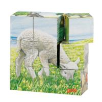 Goki houten blokpuzzel boerderij