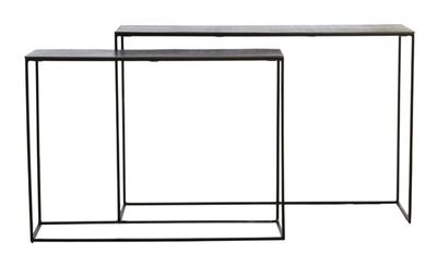 Light & Living Sidetable 'Zayn' Set van 2 stuks, kleur Zwart
