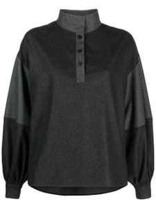 Claudie Pierlot chemise à design à empiècements - Gris