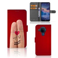 Nokia 5.4 | Wallet Case | met Pasjes | Liefde - Origineel Romantisch Cadeau