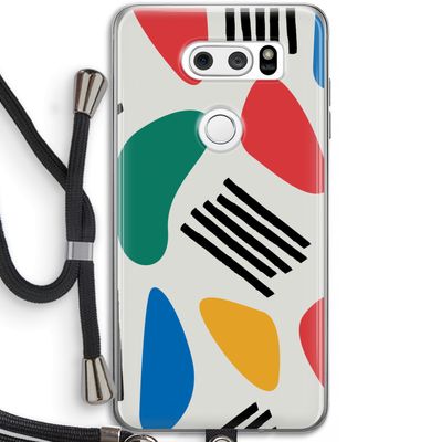 Illustratieve pop 1: LG V30 Transparant Hoesje met koord