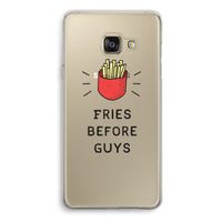 Fries before guys: Samsung Galaxy A3 (2016) Transparant Hoesje