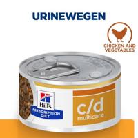 Hill&apos;s Prescription Diet C/D Urinary Care hondenvoer stoofpotje kip & groenten 24x156g blik