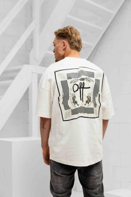 Off The Pitch Temple T-Shirt Heren Gebroken Wit - Maat S - Kleur: Gebroken Wit | Soccerfanshop