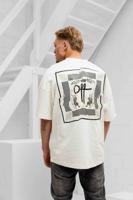 Off The Pitch Temple T-Shirt Heren Gebroken Wit - Maat S - Kleur: Gebroken Wit | Soccerfanshop