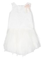 Mimilù robe en tulle à fermeture nouée - Blanc