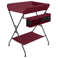 VidaXL Verschoontafel ijzer rood VidaXL Verschoontafel ijzer rood