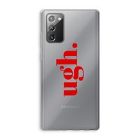 Ugh: Samsung Galaxy Note 20 / Note 20 5G Transparant Hoesje