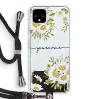 Daisies: Pixel 4 XL Transparant Hoesje met koord