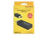 Delock 65571 Adapter DisplayPort 1.2 male > HDMI female 4K Passief zwart - thumbnail