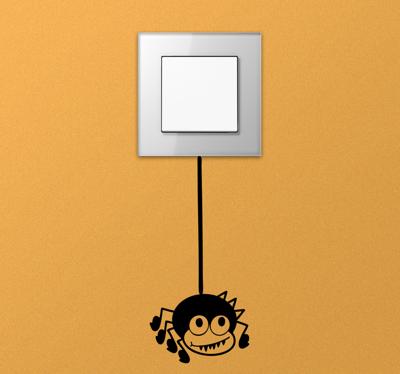 Sticker Lichtschakelaar Spin
