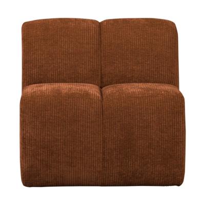 Woood Mojo eetkamerbank 84 cm met rugleuning rib Roestbruin